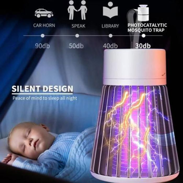 Super tue Mouches électrique - Non spécifié - 5W - Ultra-violets - Efficace jusqu'à 80m² - Silencieux et inodore