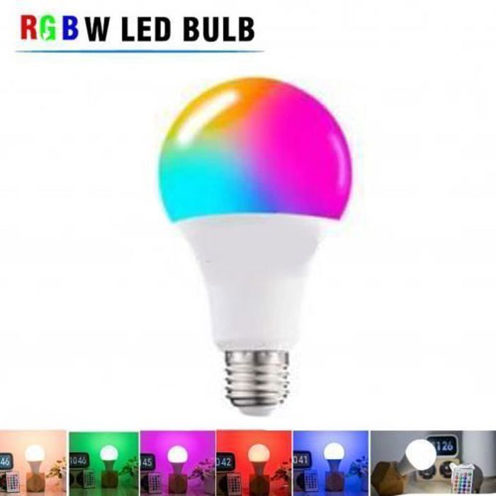 Rgb LED ampoule RGBW colorée modifiable plus télécommande