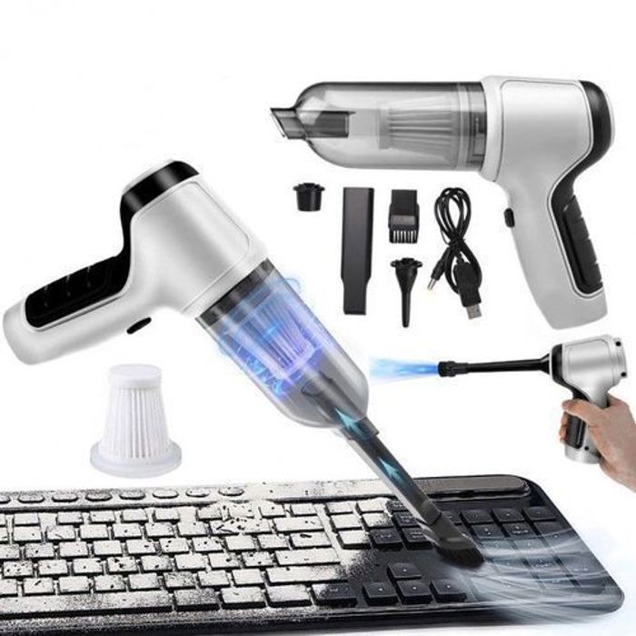 Aspirateur de voiture sans fil rechargeable — aspirateur souffleur haute puissance - (couleur aléatoire)