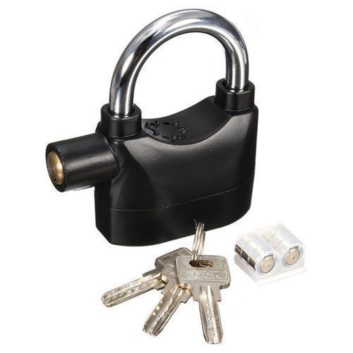 Serrure d'alarme, Serrure de porte, Alarm lock, vélo, moto, et etc .. serrure 110 décibel.