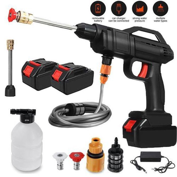 Pistolet de Lavage Électrique sans Fil Avec 2 Batterie 48V ET Pulvérisateur