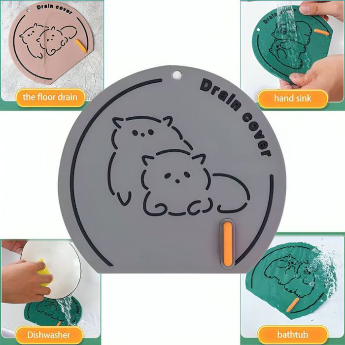 Tapis désodorisant anti-odeur, déodorant salle de bain et cuisine Gris