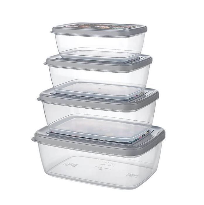 Boîtes de Rangement - Non spécifié - 8731 - 400 ml à 1,8 L - Plastique - Couleur Aléatoire