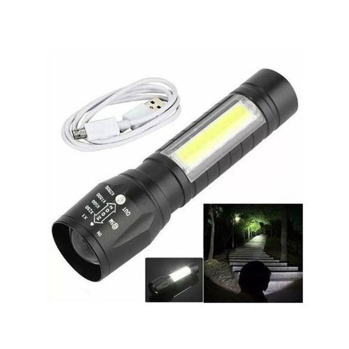 Torche LED rechargeable - Non spécifié - 3 faisceaux - Écologique - USB rechargeable - 10 cm