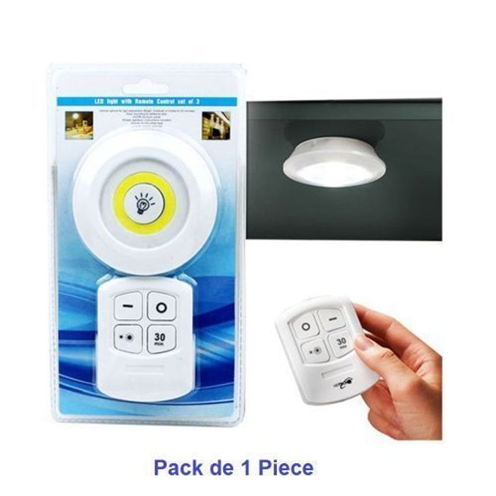 Veilleuse LED à piles Multi-usage sans fil portative avec télécommande sans fil