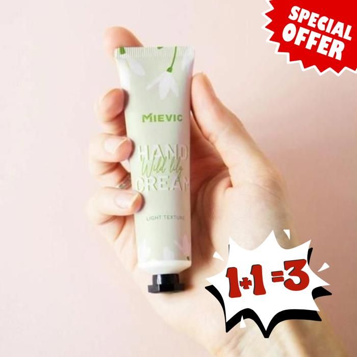 Pack Mievic 1+1 = 3, 2Crèmes pour les mains au lys sauvage 20 ml = 1 crème gratuite