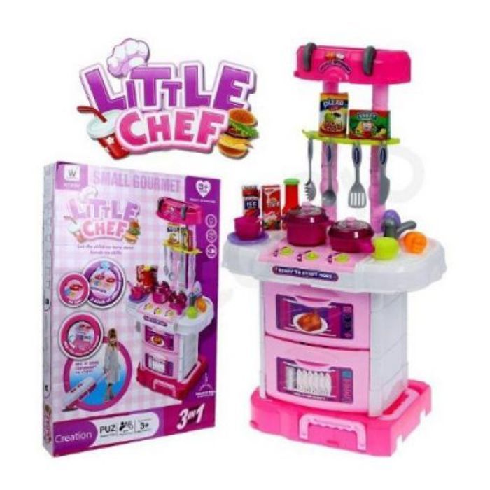Jouet de Cuisine Little Chef /Ensemble de jeu de Cuisine pour fille -3 en 1