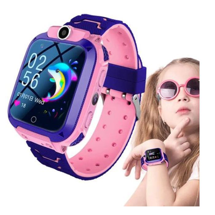 Montre Intelligente Enfant - GPS - Caméra - SIM - Multicolore - Longue Durée Batterie