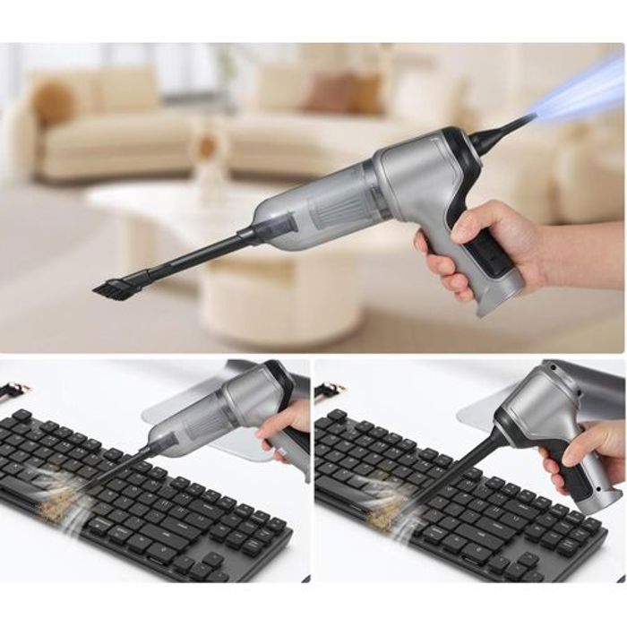 Aspirateur portable - Non spécifié - Mini aspirateur sans fil - 3 en 1 - 60W/80W - Filtre HEPA