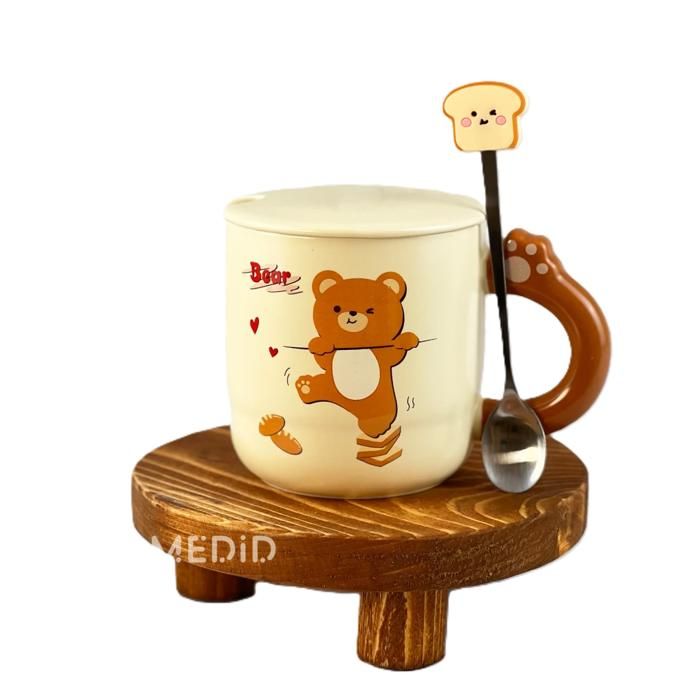 Toast bear Ceramic mug H-239