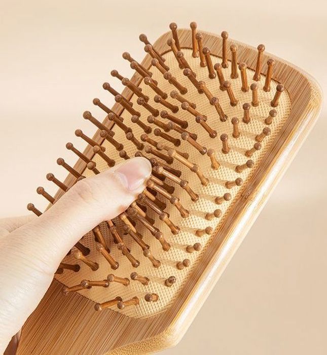 Squared Bamboo hair comb 887-4B Bamboo