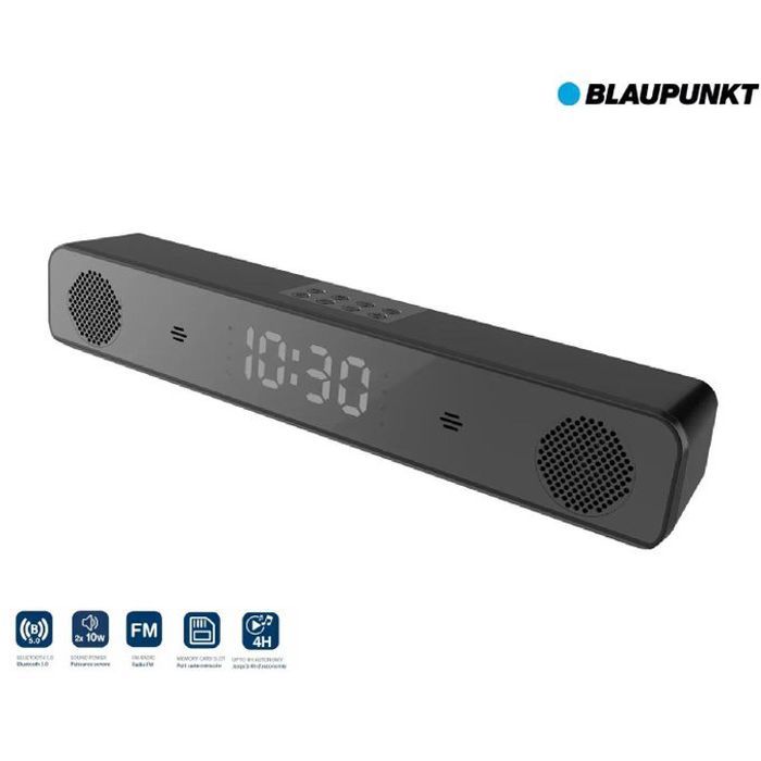 Blaupunkt Barre de Son haut parleur Bluetooth 20W FM Sd Son Puissant Subwoofer