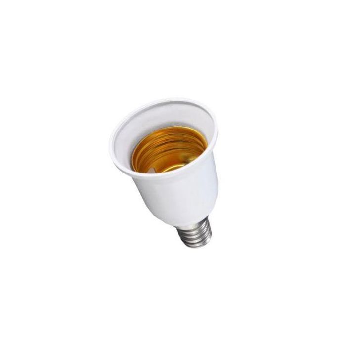 Adaptateur de douille - E14 à E27 - Pack de 4 - Couleur blanche - Support de lampe LED