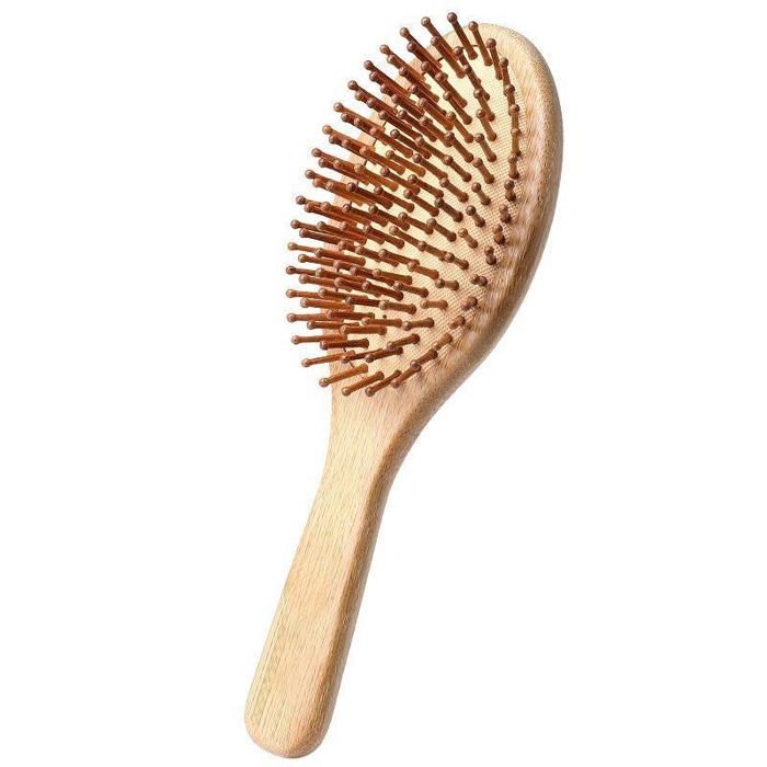 Oval Bamboo hair comb 861-4B