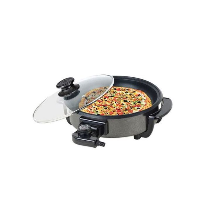 Four à pizza - GENERAL - Rond 40cm - 1500W - Température réglable - Couvercle en verre