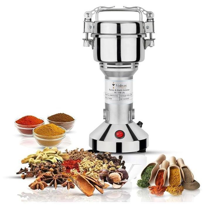 Moulin à épices électrique - Non spécifié - Portable - Acier inoxydable - 8000 W - Design ergonomique