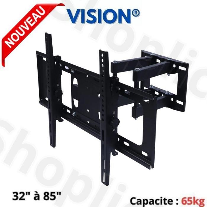 Support TV mural pour téléviseurs LCD LED à écran plat de 32" à 85". 65kg