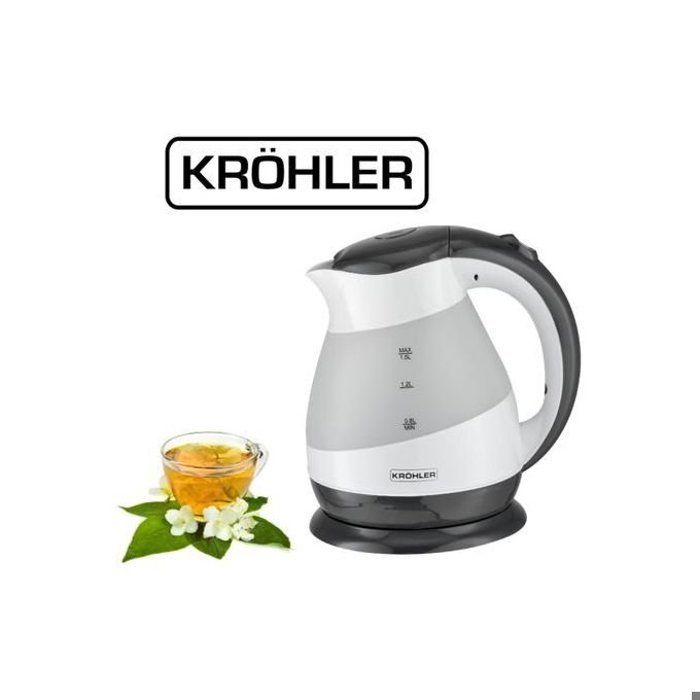 Bouilloire électrique - Non spécifié - Non spécifié - 1.5 L - 2200 W - Socle 360°