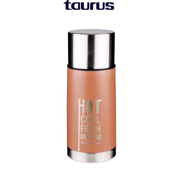 Bouteille Isotherme - Taurus - 350ml - Acier Inoxydable - Double Paroi - Orange