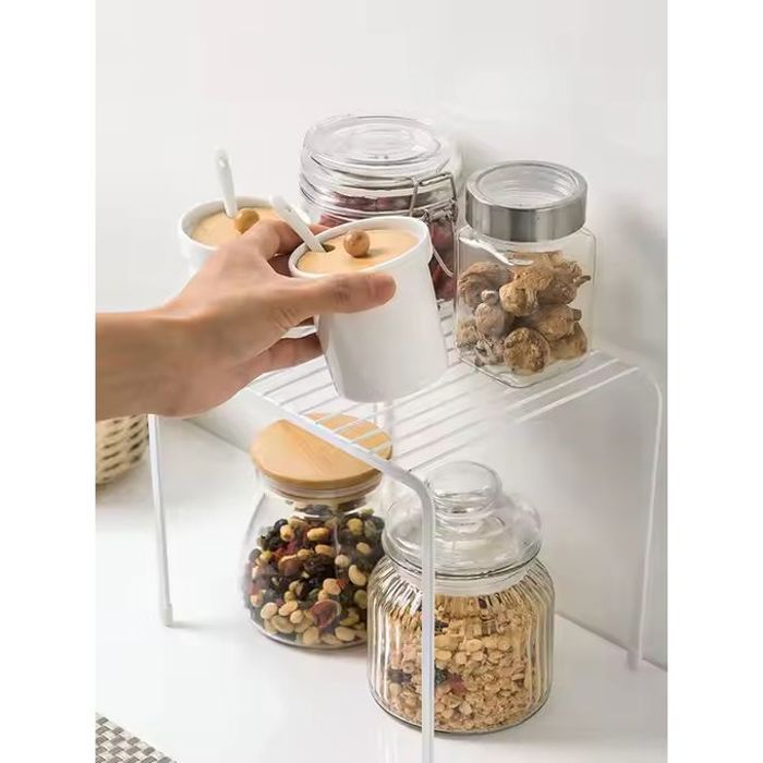Étagère de rangement pour cuisine – Support pour épices et séchage de vaisselle, 15x22x34cm en plastique