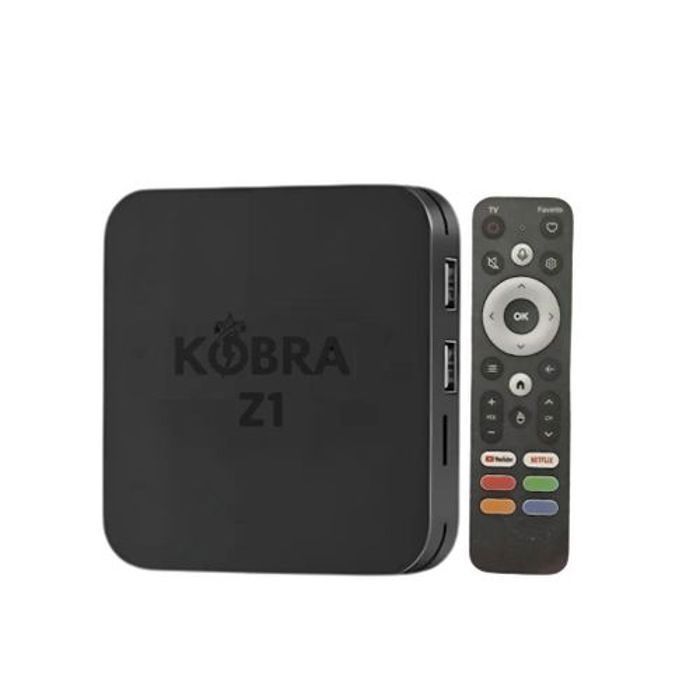 Box TV - Kobra - Z1 - Android 4K Ultra HD - Dual WiFi - Télécommande Bluetooth