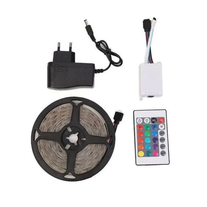 Bande LED RGB 5 m multicolore avec télécommande