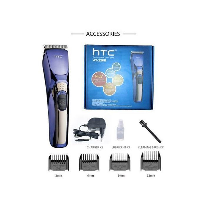 Htc Tondeuse AT-228 Rechargeable à Cheveux Pour Barbe et Cheveux