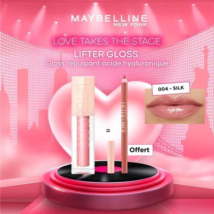 LOT LIFTER GLOSS NU 004 SILK + LIFTER LINER NU 004 OUT OF LINE
