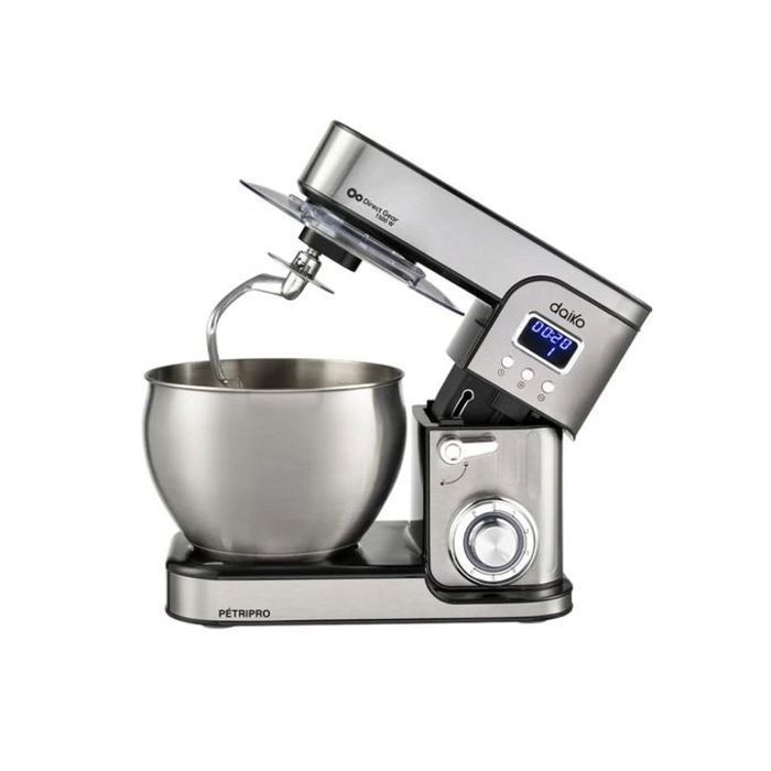Daiko Robot Pâtissier Pétrin Digital 9L – Grand Bol 1500W 6 Vitesses