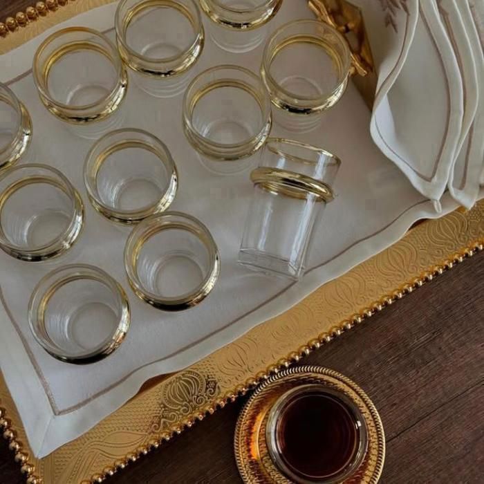 Set de 12 Verre à thé en verre de très bonne qualité 1 er choix