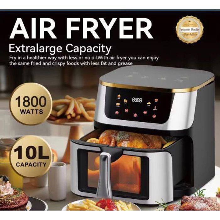 Electric Oven- Air fryer digital xl 10L 1800w