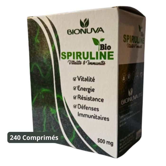 BIONUVA SPIRULINE BIO 240 COMPRIMES 100% BIO