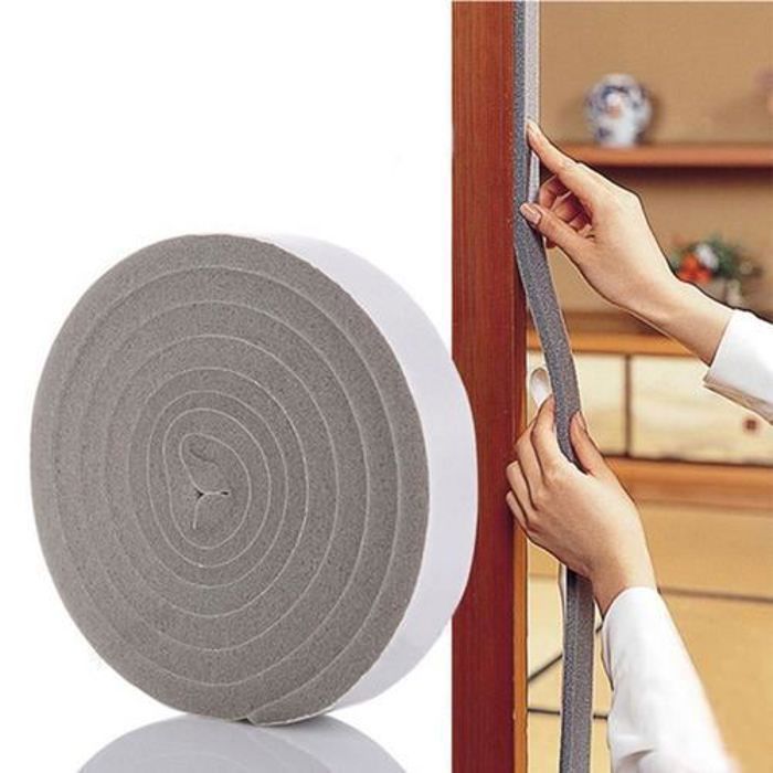2 Ruban pour Fenêtre de porte en mousse bande Ruban adhésif Joint bruit Isolation Rouleau