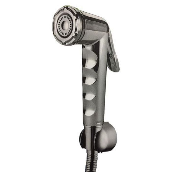 Douchette hygiène wc - CLEMED - SHATTAF KIT - Acier inoxydable - Support inclus - Flexible inclus