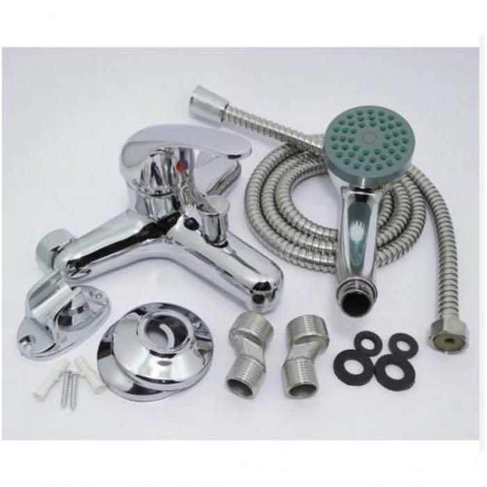 Robinet Mitigeur douche - GENERIC - Douchette flexible - Acier inoxydable - Laiton chromé - 1 pièce