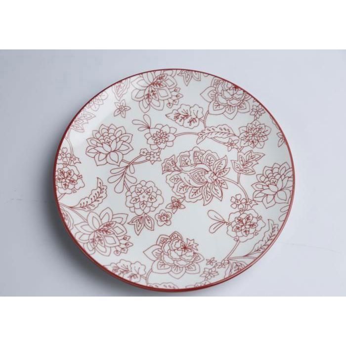 Assiette Plate - GENERIC - Assiette Plate Ronde - 19 cm - Rose - Compatible lave-vaisselle