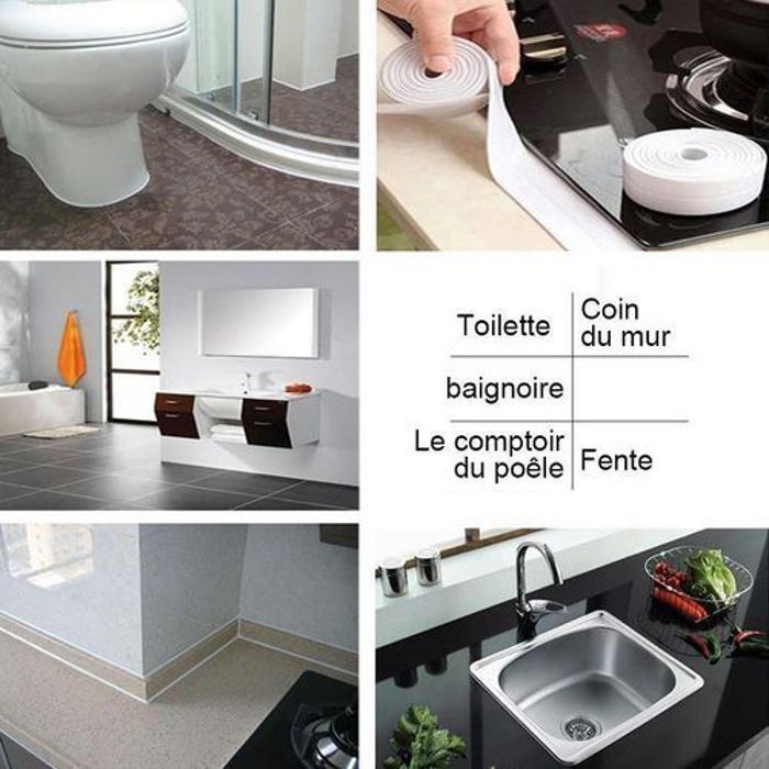 Étanche Maison Cuisine Salle De Bains Baignoire Mur Bandes D'étanchéité .