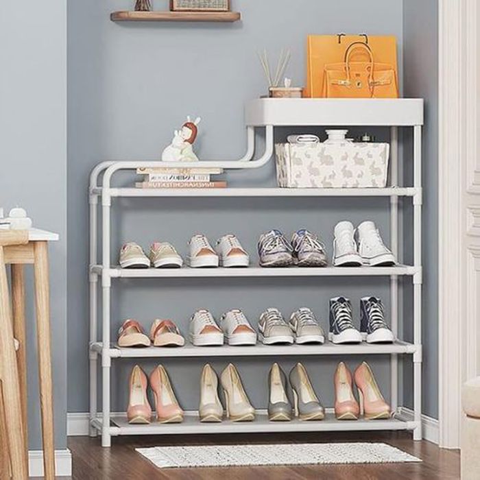 Armoire à chaussures - Non spécifié - Multicouche - Métal de haute qualité - 80x72,5x21 cm - Multifonctionnelle