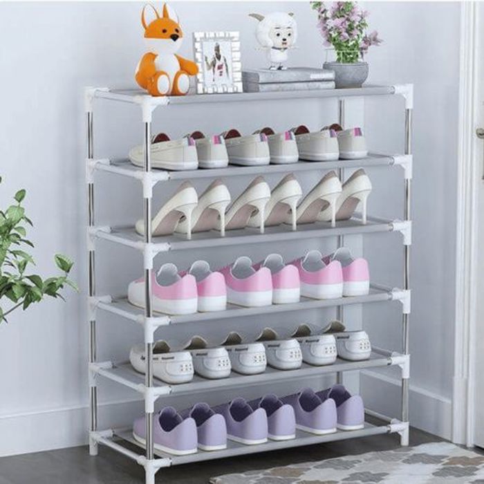 Porte-chaussures - GENERIC - Réglable - Plastique - Blanc - 1-6 couches