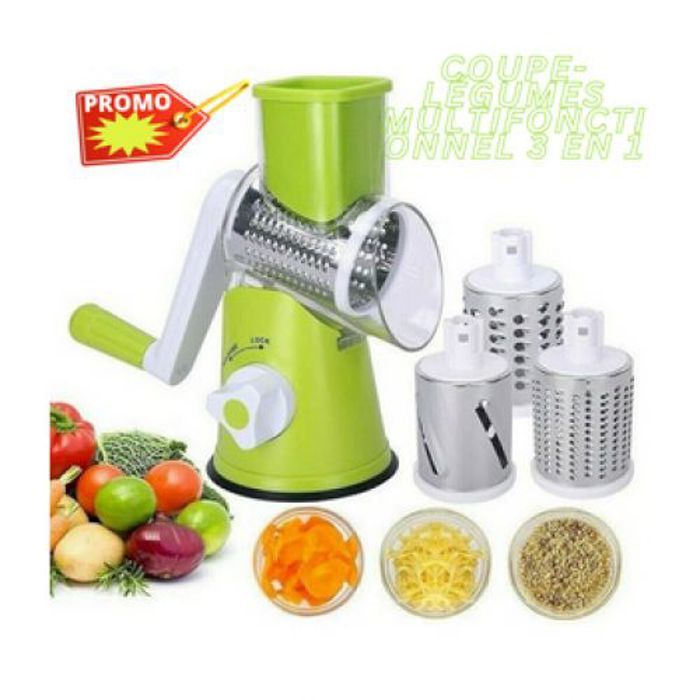Coupe-légumes multifonctionnel 3 en 1, coupe-fruits déchiqueteuse à fromage