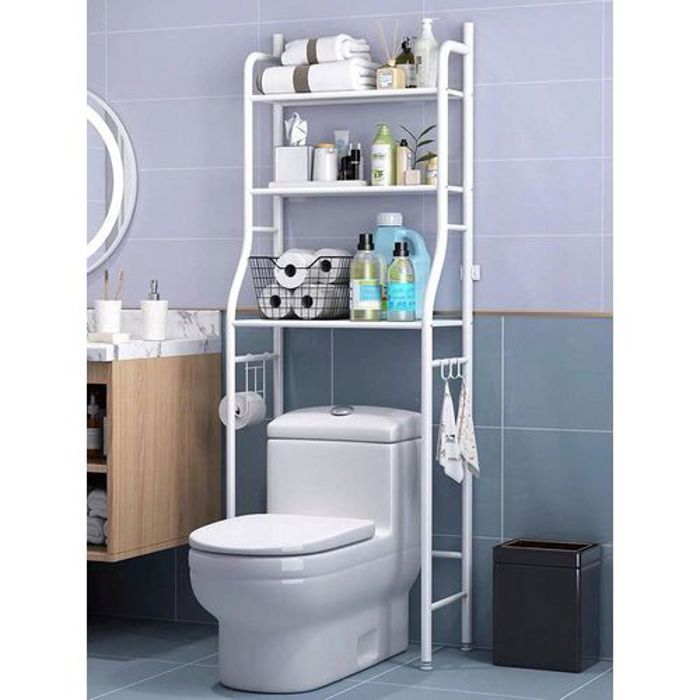 Étagère de rangement salle de bain pour toilettes