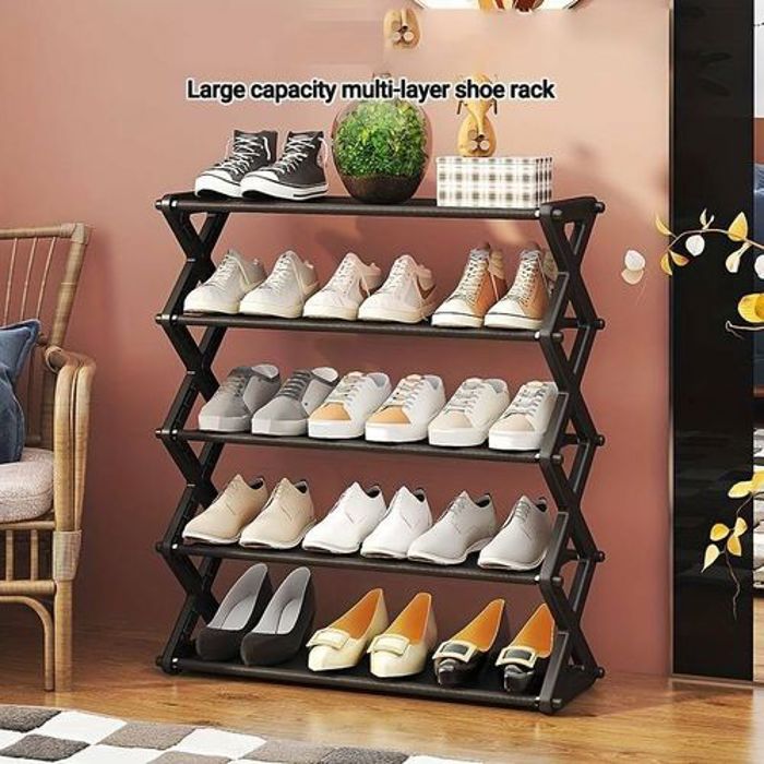Étagère à chaussures Simple à plusieurs étages, espace de location de maison,