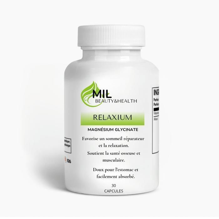 Magnésium Glycinate Relaxium : Détendez votre corps et apaisez votre esprit naturellement