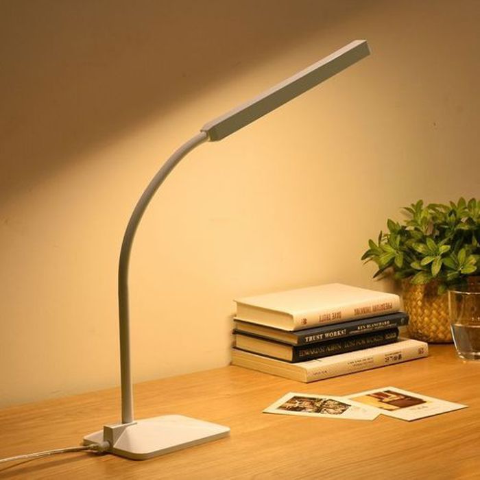 Lampe LED de bureau, liseuse moderne alimentée par pile - accessoire pour lecture