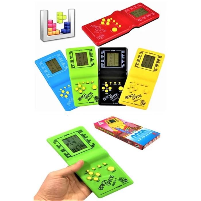 Jeu vidéo Classique - Tetris - Vintage - Électronique LCD - Améliorez votre intelligence - 6 ans et plus(Couleur aléatoire)