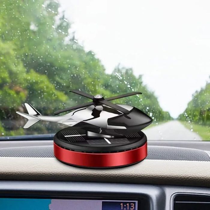 Diffuseur de Parfum en Forme d'Hélicoptère, Désodorisant Solaire pour Voiture