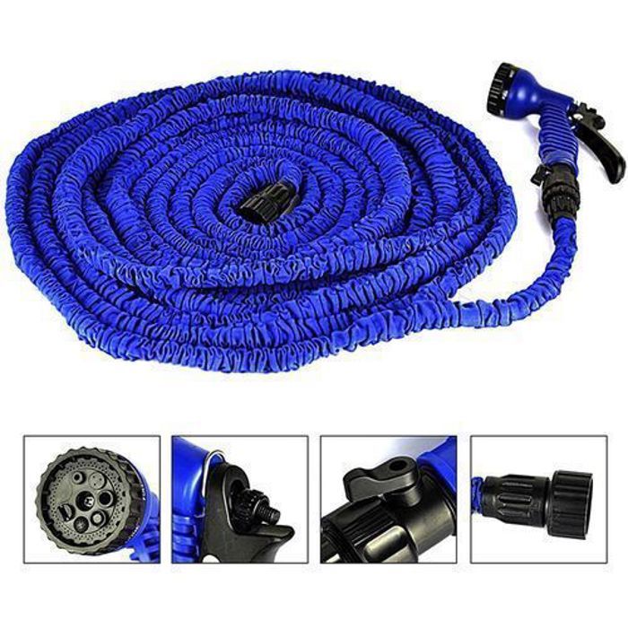 Magic Hose Tuyau pistolet magique d’arrosage extensible 45M/150ft
