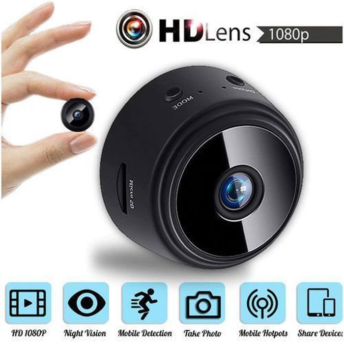 Caméra de Surveillance WiFi, Caméra de sécurité sans Fil  Détection de Mouvement