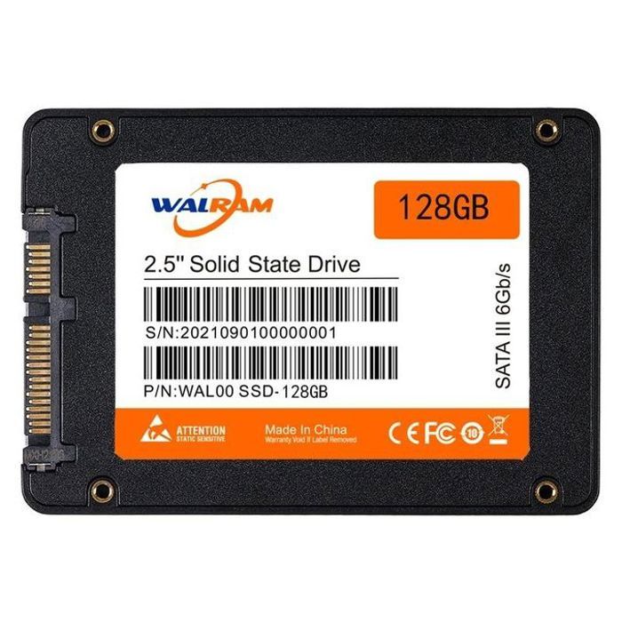 WALARM - Disque dur SSD 128 go, pour ordinateur portable