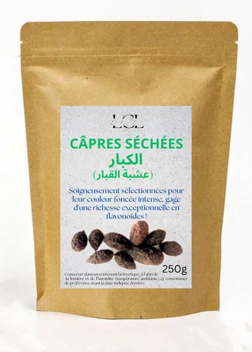 250g - Câpres séchées : une bombe d'antioxydants contre le vieillissement.